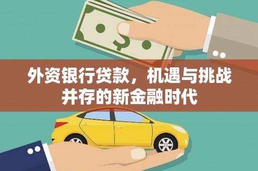 永宁外资银行贷款，机遇与挑战并存的新金融时代