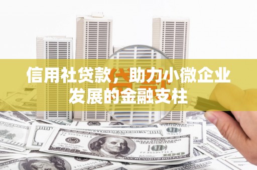 永宁信用社贷款，助力小微企业发展的金融支柱