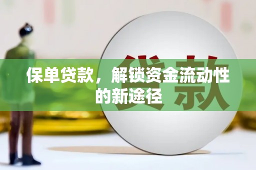 永宁保单贷款，解锁资金流动性的新途径