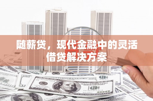 永宁随薪贷，现代金融中的灵活借贷解决方案