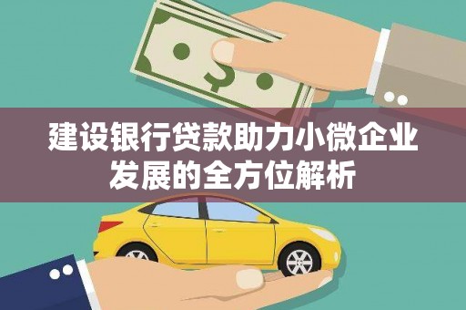 永宁建设银行贷款助力小微企业发展的全方位解析