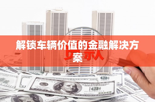 永宁解锁车辆价值的金融解决方案