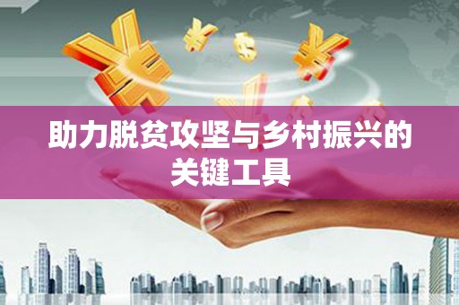 永宁助力脱贫攻坚与乡村振兴的关键工具