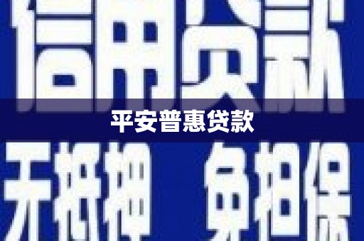 永宁平安普惠贷款